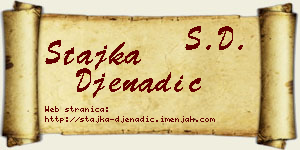 Stajka Đenadić vizit kartica